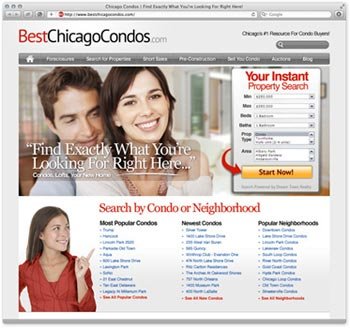 BestChicagoCondos.com homepage
