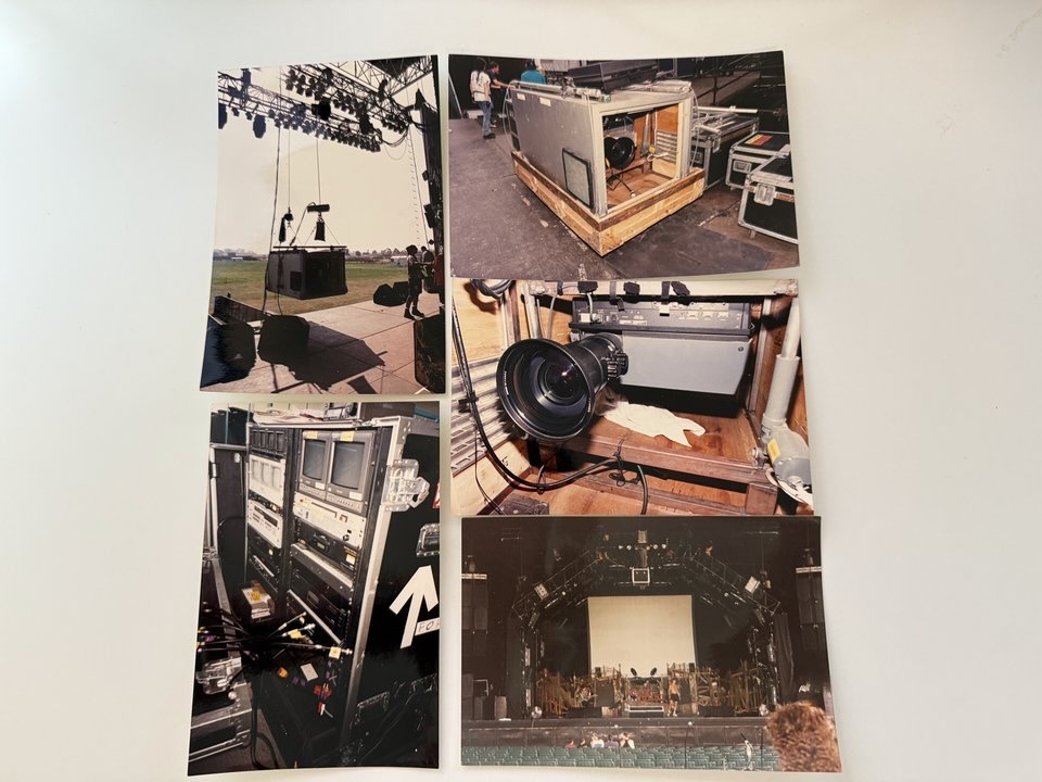 State of the art video projection equipment, Lollapalooza 1994